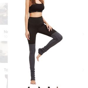 YOGA PANT BUILT IN RIBBED LEG WARMERS